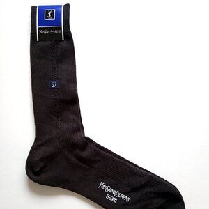 RARE Vintage Yves Saint Laurent Wool Dress Socks Men’s Size 9 (27) NWT Japan VTG